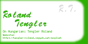 roland tengler business card